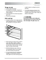 Preview for 15 page of Zanussi Electrolux U30356 ZKC6010 User Manual