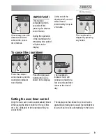 Предварительный просмотр 9 страницы Zanussi Electrolux U30359 ZKC5540 User Manual