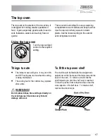 Предварительный просмотр 17 страницы Zanussi Electrolux U30359 ZKC5540 User Manual