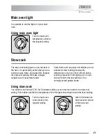 Предварительный просмотр 25 страницы Zanussi Electrolux U30359 ZKC5540 User Manual