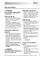 Preview for 27 page of Zanussi Electrolux U30359 ZKC5540 User Manual