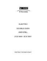 Предварительный просмотр 1 страницы Zanussi Electrolux ZCE 5000 Instruction Booklet