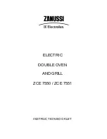 Zanussi Electrolux ZCE 7550 Instruction Booklet предпросмотр