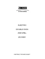 Zanussi Electrolux ZCE 8021 Instruction Booklet preview