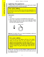 Preview for 4 page of Zanussi Electrolux ZCG 7550 Instruction Booklet