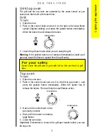 Предварительный просмотр 5 страницы Zanussi Electrolux ZCG 7550 Instruction Booklet