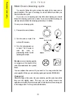 Preview for 32 page of Zanussi Electrolux ZCG 7551X Instruction Booklet