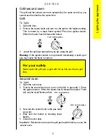 Предварительный просмотр 5 страницы Zanussi Electrolux ZCG 7610 Instruction Booklet