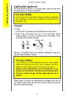 Предварительный просмотр 4 страницы Zanussi Electrolux ZCG7680 Instruction Booklet