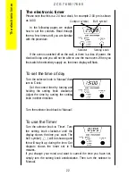 Предварительный просмотр 22 страницы Zanussi Electrolux ZCG7680 Instruction Booklet