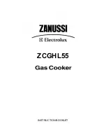 Zanussi Electrolux ZCGHL55 Instruction Booklet предпросмотр