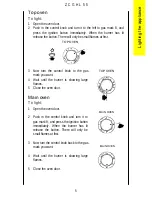 Предварительный просмотр 5 страницы Zanussi Electrolux ZCGHL55 Instruction Booklet