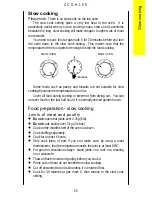 Предварительный просмотр 25 страницы Zanussi Electrolux ZCGHL55 Instruction Booklet