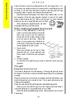 Предварительный просмотр 28 страницы Zanussi Electrolux ZCGHL55 Instruction Booklet