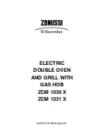 Предварительный просмотр 1 страницы Zanussi Electrolux ZCM 1030 X Manual