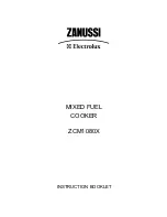 Zanussi Electrolux ZCM1080X Instruction Booklet предпросмотр