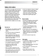 Preview for 3 page of Zanussi Electrolux ZDF 411 User Manual