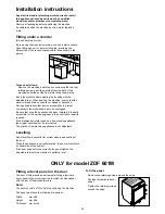 Preview for 20 page of Zanussi Electrolux ZDF 601 Instruction Book