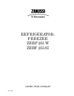 Preview for 1 page of Zanussi Electrolux ZEBF 255 SI Instruction Booklet