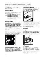 Предварительный просмотр 8 страницы Zanussi Electrolux ZEBF 310 Instruction Booklet