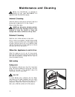 Предварительный просмотр 10 страницы Zanussi Electrolux ZEBF 351 W Instruction Book