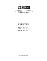 Zanussi Electrolux ZEF 90 W 1 Instruction Booklet preview