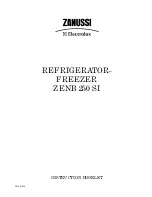 Preview for 1 page of Zanussi Electrolux ZENB 250 SI Instruction Booklet