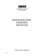 Zanussi Electrolux ZENB 2720 Instruction Booklet предпросмотр