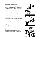 Предварительный просмотр 14 страницы Zanussi Electrolux ZERC 2425 Instruction Booklet