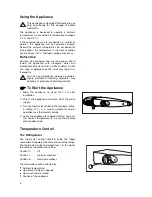 Предварительный просмотр 6 страницы Zanussi Electrolux ZERD 7446 Instruction Book