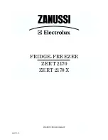 Zanussi Electrolux ZERT 2170 Instruction Booklet preview