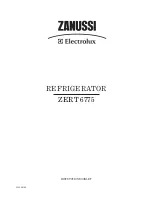 Предварительный просмотр 1 страницы Zanussi Electrolux ZERT 6775 Instruction Booklet