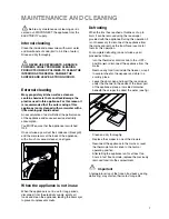 Preview for 7 page of Zanussi Electrolux ZEUC 2120 Instruction Booklet