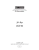 Zanussi Electrolux ZGF 98 Instruction Book preview