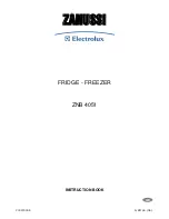 Zanussi Electrolux ZNB 4051 Instruction Book preview