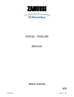 Zanussi Electrolux ZRB 2941 Instruction Book preview