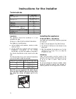 Предварительный просмотр 14 страницы Zanussi Electrolux ZRC 077W Instruction Book