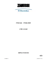 Предварительный просмотр 1 страницы Zanussi Electrolux ZRD 233W Instruction Book