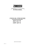 Zanussi Electrolux ZRT210X Instruction Booklet preview