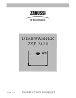 Preview for 1 page of Zanussi Electrolux ZSF 2420 Instruction Booklet