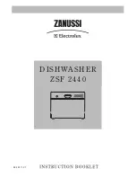 Preview for 1 page of Zanussi Electrolux ZSF 2440 Instruction Book