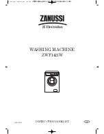 Zanussi Electrolux ZWF1421W Instruction Booklet preview