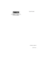 Preview for 1 page of Zanussi Electrolux ZWT 8121 User Manual