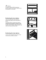 Предварительный просмотр 6 страницы Zanussi Electrolux ZX 56/4 W Instruction Booklet