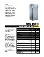 Предварительный просмотр 1 страницы Zanussi 110001 Specifications