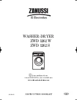 Preview for 1 page of Zanussi 1262 W Instruction Booklet