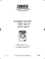 Предварительный просмотр 1 страницы Zanussi 1262 W Instruction Booklet