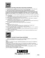 Preview for 8 page of Zanussi 12R-Z21 Instructions For The Use And Care