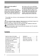 Предварительный просмотр 2 страницы Zanussi 136905611-00-02092008 User Manual