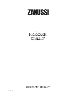 Zanussi 2222 119-57 ZI 9121 F Instruction Booklet preview